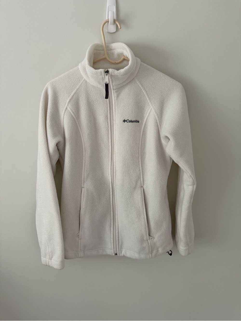Columbia Women's Off-White Full-Zip Teddy Fleece Jacket